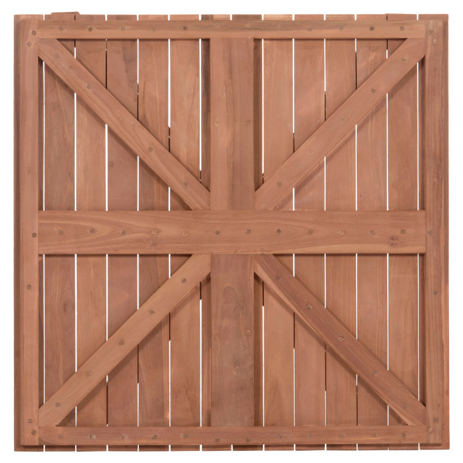 ΕΠΙΦΑΝΕΙΑ ΤΡΑΠΕΖΙΟΥ ΤΕΤΡΑΓΩΝΗ HM18136 ΞΥΛΟ TEAK--ΦΥΣΙΚΟ 70x70x4(πάχος)εκ.