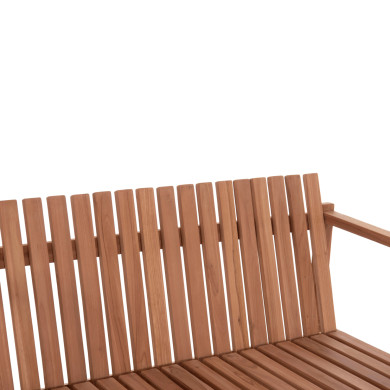 ΠΑΓΚΑΚΙ ΚΗΠΟΥ 2ΘΕΣΙΟ VED HM18124 ΞΥΛΟ TEAK--ΦΥΣΙΚΟ ΧΡΩΜΑ 130x60x86Υεκ.