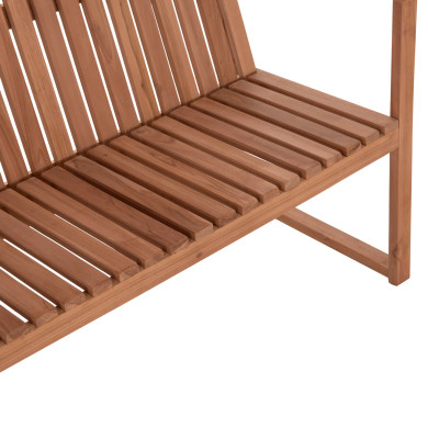 ΠΑΓΚΑΚΙ ΚΗΠΟΥ 2ΘΕΣΙΟ VED HM18124 ΞΥΛΟ TEAK--ΦΥΣΙΚΟ ΧΡΩΜΑ 130x60x86Υεκ.