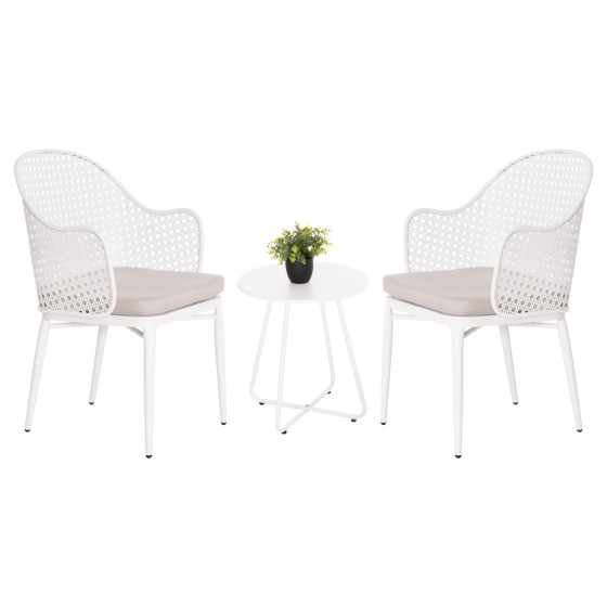 ΣΕΤ LOUNGE 3TMX ΕΞ.ΧΩΡΟΥ OREGO HM21107.02 ΑΛΟΥΜΙΝΙΟ & ΜΕΤΑΛΛΟ ΣΕ ΛΕΥΚΟ