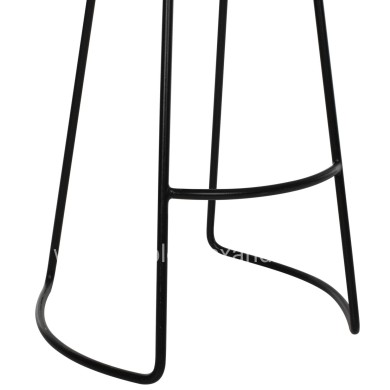 BAR-STOOL TOON WOOD-METAL IN NATURAL-BLACK 45X36X71Hcm.HM9333.01