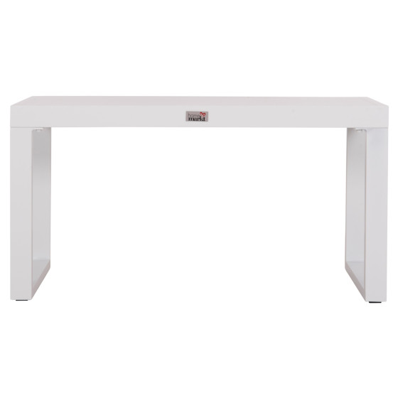 SUNLOUNGER SIDE TABLE SENTRY HM6275.01 ALUMINUM IN WHITE 87x43,5x45Hcm.