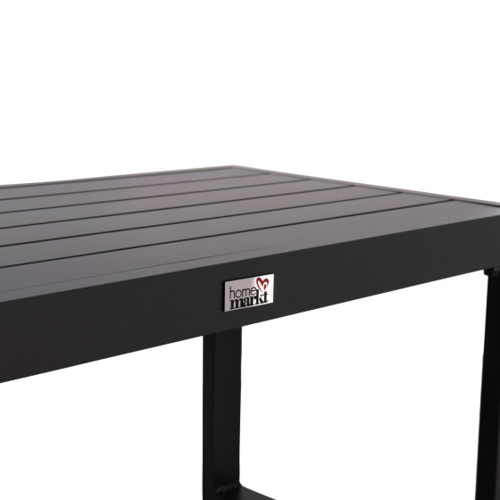 SUNLOUNGER SIDE TABLE SENTRY HM6275.03 ALUMINUM IN DARK GREY 87x43,5x45Hcm.