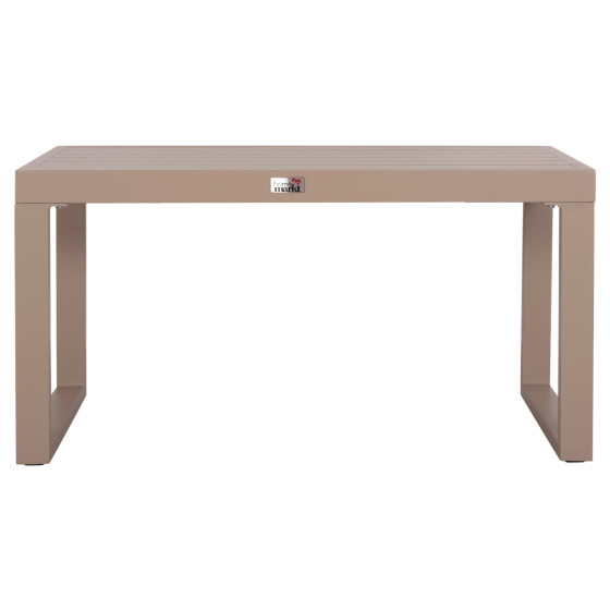 SUNLOUNGER SIDE TABLE SENTRY HM6275.04 ALUMINUM IN CAPPUCCINO 87x43,5x45Hcm.