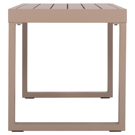 SUNLOUNGER SIDE TABLE SENTRY HM6275.04 ALUMINUM IN CAPPUCCINO 87x43,5x45Hcm.