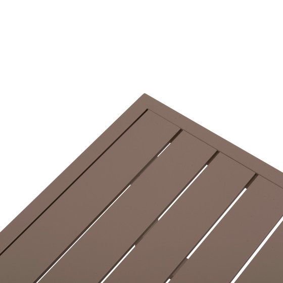 SUNLOUNGER SIDE TABLE SENTRY HM6275.04 ALUMINUM IN CAPPUCCINO 87x43,5x45Hcm.