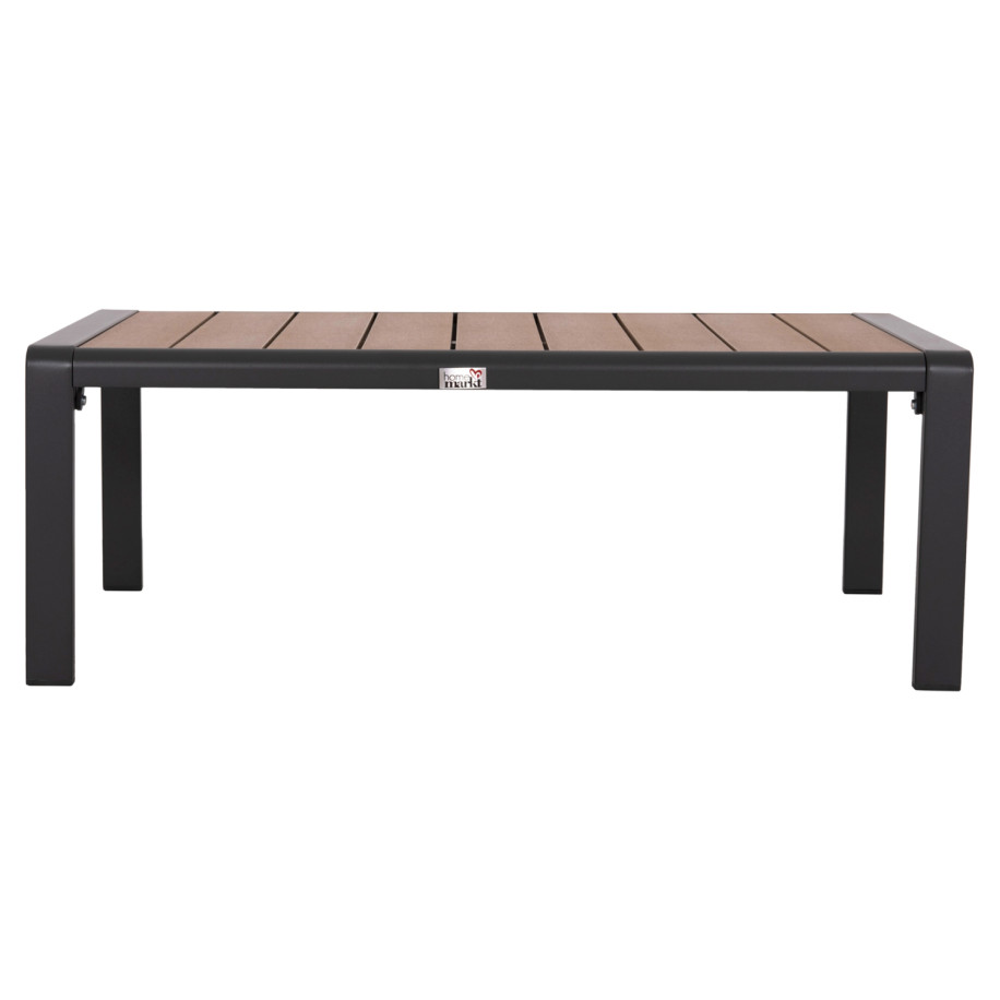SUNLOUNGER SIDE TABLE BENTRY HM6276.03 ALUMINUM IN DARK GREY--POLYWOOD 100x56x35Hcm.