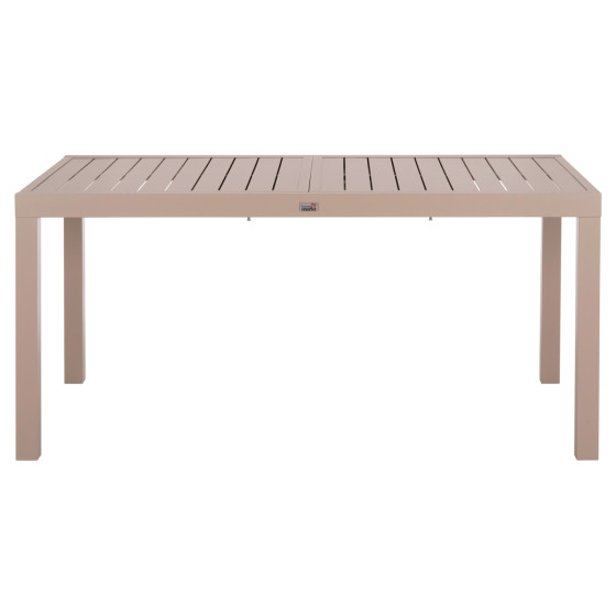 EXTENDABLE DINING TABLE KRUM HM6277.04 ALUMINUM IN CAPPUCCINO 160-240x90x73Hcm.