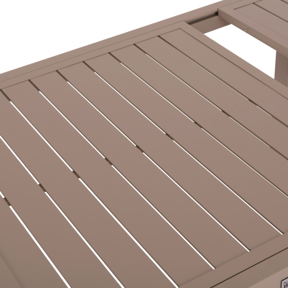 ΤΡΑΠΕΖΙ ΕΠΕΚΤΕΙΝΟΜΕΝΟ KRUM HM6277.04 ΑΛΟΥΜΙΝΙΟ ΚΑΠΟΥΤΣΙΝΟ 160-240x90x73Υεκ.