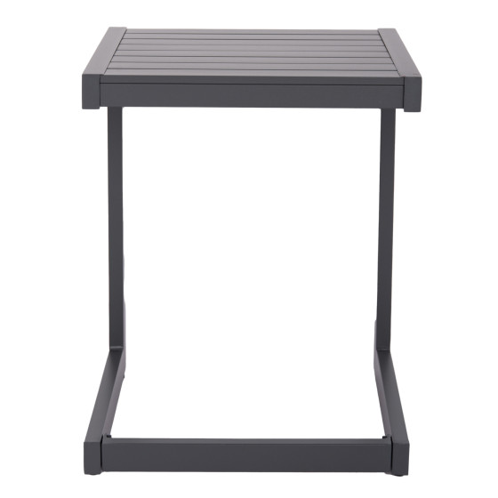 SUNLOUNGER SIDE TABLE BELLING HM6274.03 ALUMINUM IN DARK GREY 42x43x53Hcm.