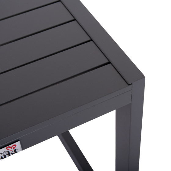 SUNLOUNGER SIDE TABLE BELLING HM6274.03 ALUMINUM IN DARK GREY 42x43x53Hcm.