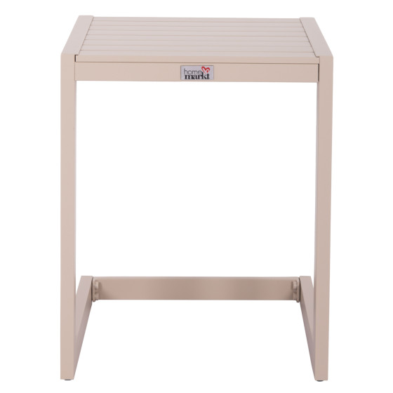SUNLOUNGER SIDE TABLE BELLING HM6274.04 ALUMINUM IN CHAMPAGNE COLOR 42x43x53Hcm.
