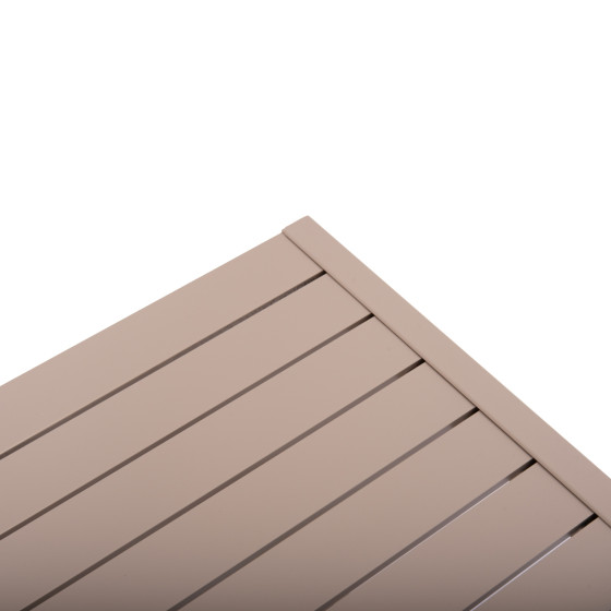 SUNLOUNGER SIDE TABLE BELLING HM6274.04 ALUMINUM IN CHAMPAGNE COLOR 42x43x53Hcm.