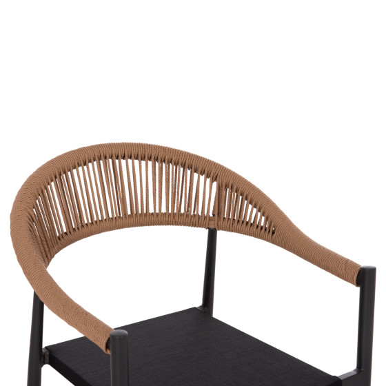 OUTDOOR DINING SET 5PCS BERG HM21134 DARK GREY ALUMINUM--P.E.RATTAN