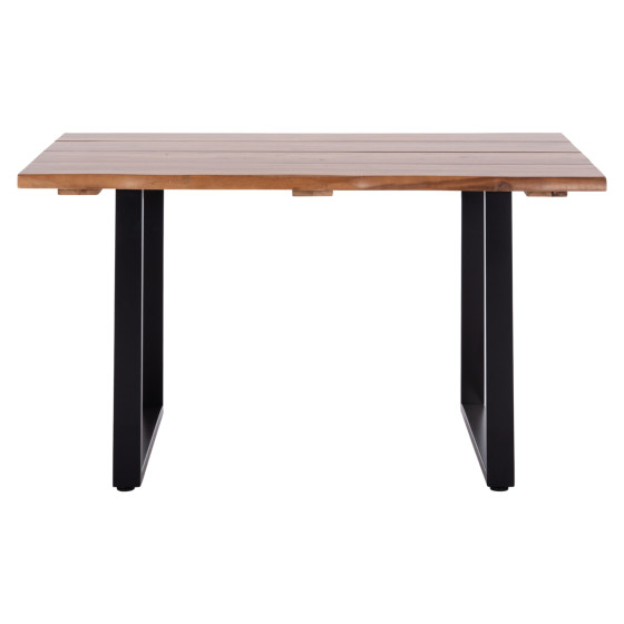 OUTDOOR DINING TABLE FRIGGO HM6296.01 ACACIA WOOD 3.5cm thick--METAL LEGS 140x80x77Hcm
