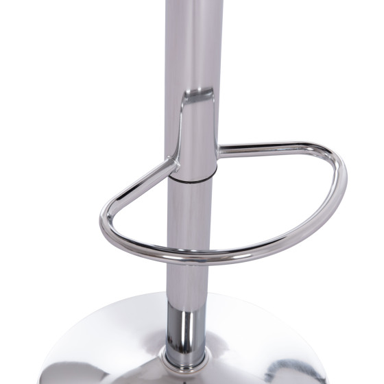 BAR STOOL ROSE HM204.44 CHROMED BASE & SUSPENSION & BLACK VELVET 48x45x105Hcm.