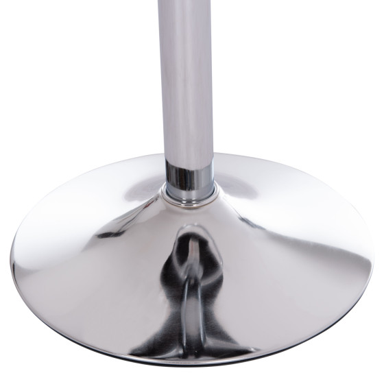 BAR STOOL ROSE HM204.44 CHROMED BASE & SUSPENSION & BLACK VELVET 48x45x105Hcm.