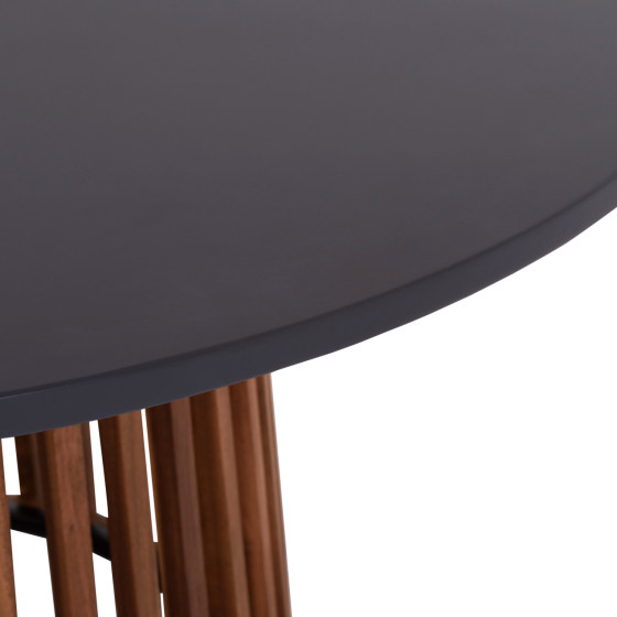 OUTDOOR ROUND DINING TABLE CRISTOBAL HM6235 ACACIA WOOD-CEMENT TOP Φ120x77Hcm.