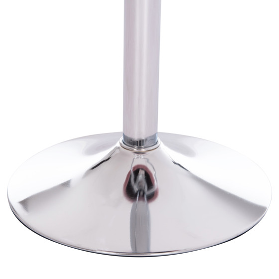 BAR STOOL ROSE HM204.42 CHROMED BASE & SUSPENSION & DUSTY PINK VELVET 48x45x105Hcm.