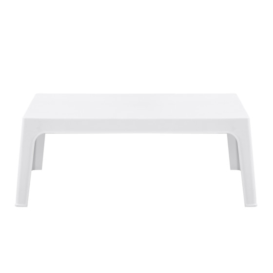 RECTANGULAR COFFEE TABLE SLEEK HM6367.01 POLYPROPYLENE IN WHITE 105x64x40Hcm.