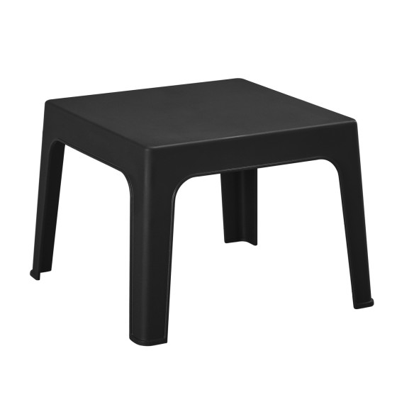 SQUARE COFFEE TABLE SLEEK HM6371.02 POLYPROPYLENE IN BLACK 56x56x40Hcm.