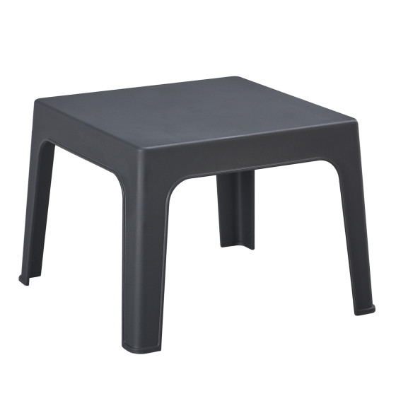 SQUARE COFFEE TABLE SLEEK HM6371.10 POLYPROPYLENE IN DARK GREY 56x56x40Hcm.