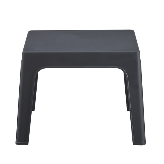 SQUARE COFFEE TABLE SLEEK HM6371.10 POLYPROPYLENE IN DARK GREY 56x56x40Hcm.