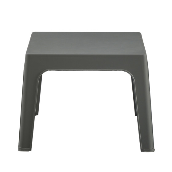 SQUARE COFFEE TABLE SLEEK HM6371.05 POLYPROPYLENE IN DARK OLIVE 56x56x40Hcm.