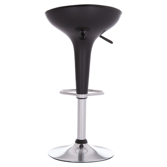 BAR STOOL SWIVEL DAISY HM200.21 ABS IN BLACK--SUSPENSION 44x38x85Hcm.