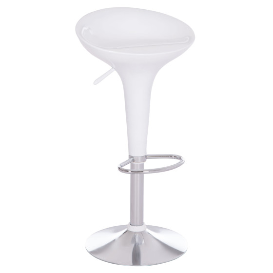 BAR STOOL SWIVEL DAISY HM200.22 ABS IN WHITE--SUSPENSION 44x38x85Hcm.