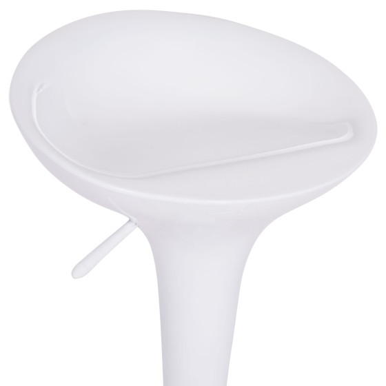 BAR STOOL SWIVEL DAISY HM200.22 ABS IN WHITE--SUSPENSION 44x38x85Hcm.