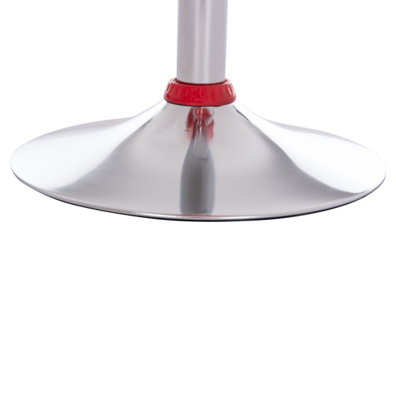 BAR STOOL SWIVEL DAISY HM200.24 ABS IN RED--SUSPENSION 44x38x85Hcm.