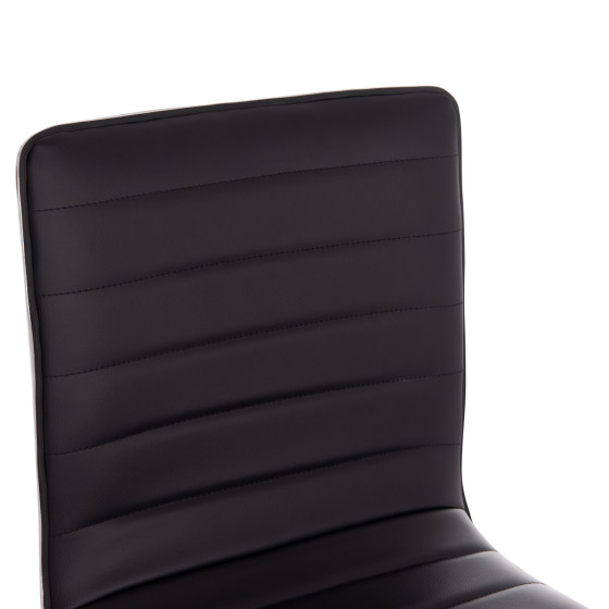 BAR STOOL SWIVEL NEXUS HM209.21 SUSPENSION & BLACK PU 43x47x116Hcm.