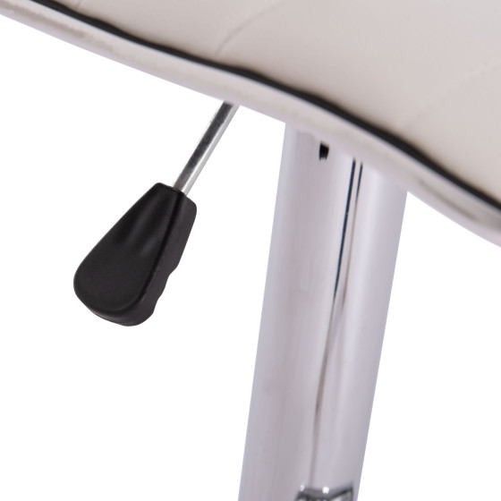 BAR STOOL SWIVEL NEXUS HM209.22 SUSPENSION & WHITE PU 43x47x116Hcm.