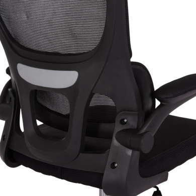 ΚΑΡΕΚΛΑ ΓΡΑΦΕΙΟΥ BASTON HM18236.01 ΜΑΥΡΟ MESH & PP ΣΚΕΛΕΤΟΣ 64x60x117-127Υεκ.