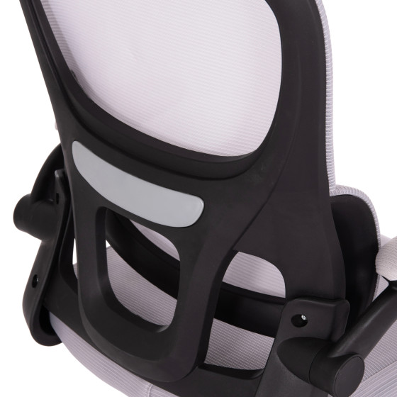 ΚΑΡΕΚΛΑ ΓΡΑΦΕΙΟΥ BASTON HM18236.02 ΓΚΡΙ MESH & ΜΑΥΡΟ PP ΣΚΕΛΕΤΟΣ 64x60x127Υεκ.