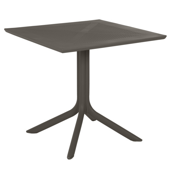 OUTDOOR POLYPROPYLENE SQUARE TABLE LUNAR HM5930.15 DARK OLIVE 80x80x75Hcm.