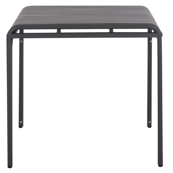OUTDOOR SQUARE ALUMINUM TABLE RACHEL HM6338.01 GREY COLOR 80x80x76Hcm.