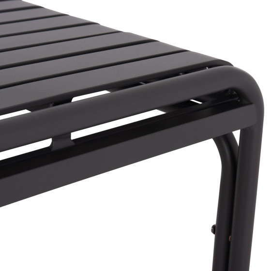 OUTDOOR SQUARE ALUMINUM TABLE RACHEL HM6338.01 GREY COLOR 80x80x76Hcm.