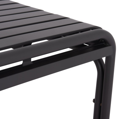 ΤΡΑΠΕΖΙ ΤΕΤΡΑΓΩΝΟ ΑΛΟΥΜΙΝΙΟΥ RACHEL HM6338.01 ΓΚΡΙ 80x80x76Υεκ.