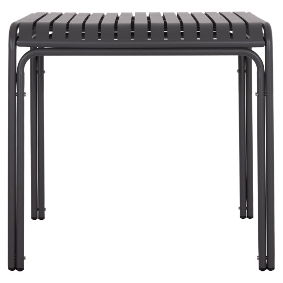 OUTDOOR SQUARE ALUMINUM TABLE RACHEL HM6338.01 GREY COLOR 80x80x76Hcm.