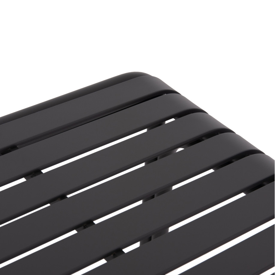 ΤΡΑΠΕΖΙ ΤΕΤΡΑΓΩΝΟ ΑΛΟΥΜΙΝΙΟΥ RACHEL HM6338.01 ΓΚΡΙ 80x80x76Υεκ.