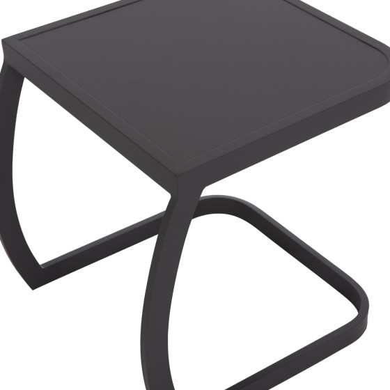SUNBED SIDE TABLE RICKON HM6324.01 ALUMINUM IN GREY COLOR 45x48x49.5Hcm.
