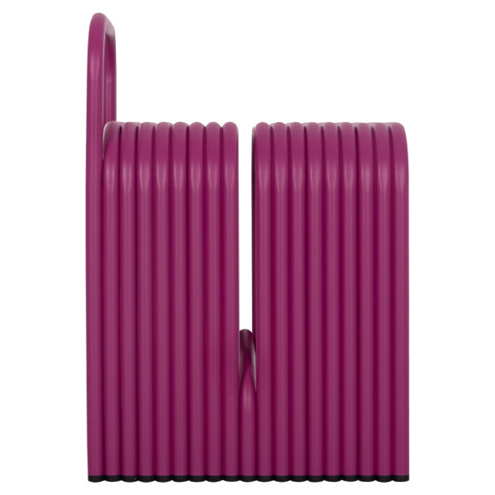 STOOL SERIES INTREPID HM6326.05 ALUMINUM IN PURPLE COLOR 40x38x55Hcm.