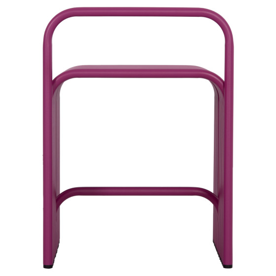 STOOL SERIES INTREPID HM6326.05 ALUMINUM IN PURPLE COLOR 40x38x55Hcm.