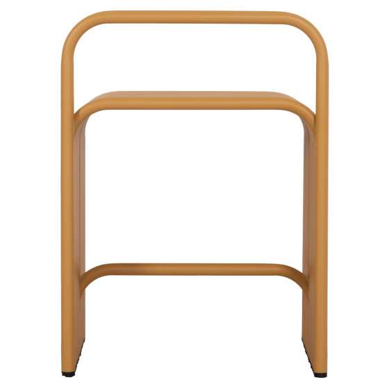STOOL SERIES INTREPID HM6326.06 ALUMINUM IN MUSTARD YELLOW COLOR 40x38x55Hcm.
