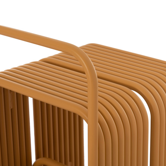 STOOL SERIES INTREPID HM6326.06 ALUMINUM IN MUSTARD YELLOW COLOR 40x38x55Hcm.