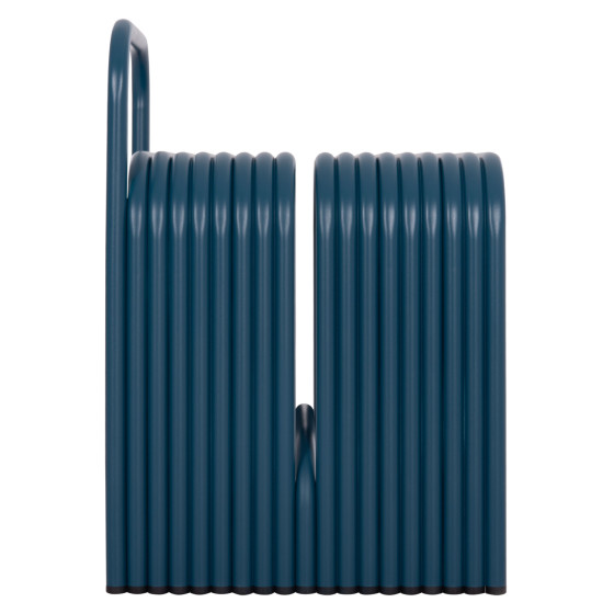 STOOL SERIES INTREPID HM6326.08 ALUMINUM IN BLUE COLOR 40x38x55Hcm.