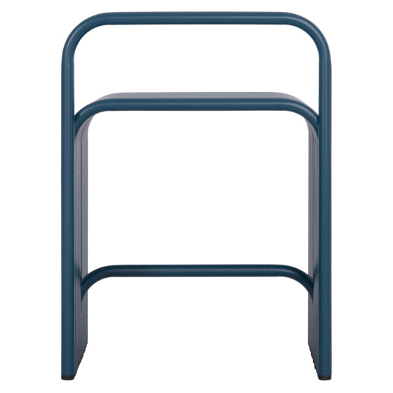STOOL SERIES INTREPID HM6326.08 ALUMINUM IN BLUE COLOR 40x38x55Hcm.