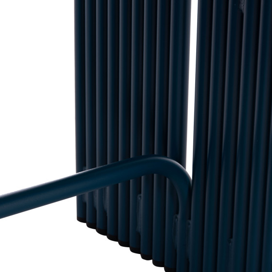 STOOL SERIES INTREPID HM6326.08 ALUMINUM IN BLUE COLOR 40x38x55Hcm.